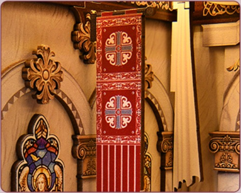 Book Nook Cathédrale Chrétienne - Book Nook Studio