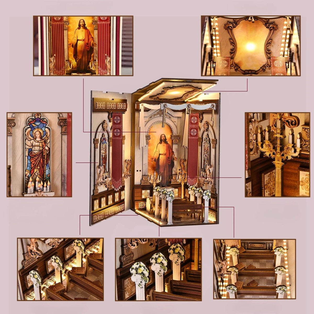 Book Nook Cathédrale Chrétienne - Book Nook Studio