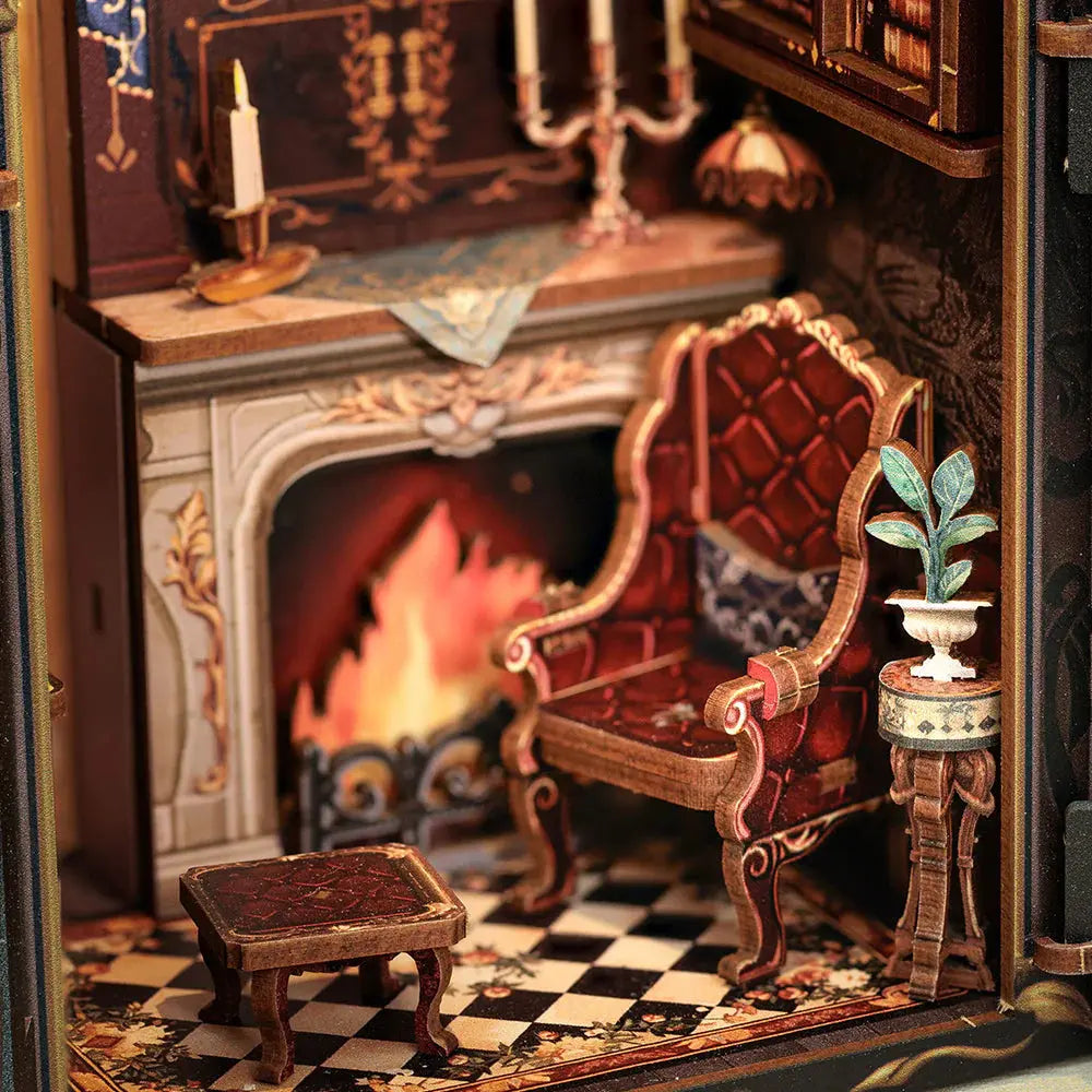 Book Nook Count Cat’s Study - Book Nook Studio