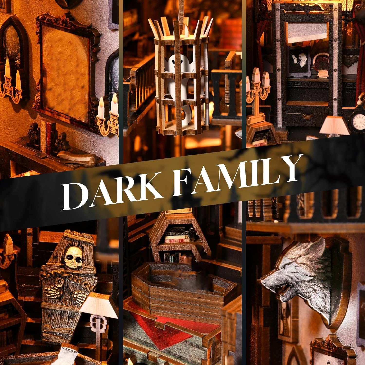 Book Nook Dark Family - Book Nook Studio