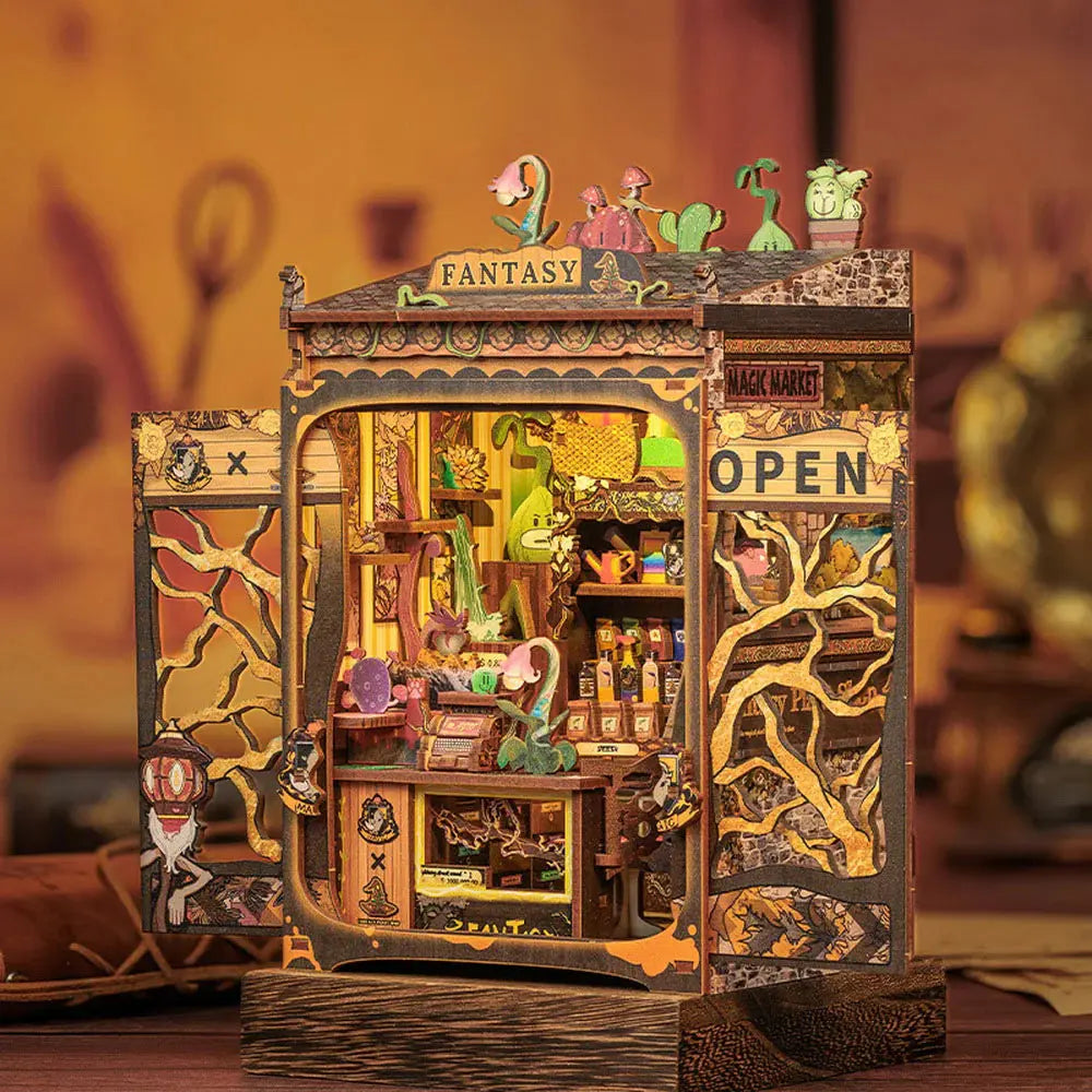 Book Nook Fantasy Plant Shop - Book Nook Studio