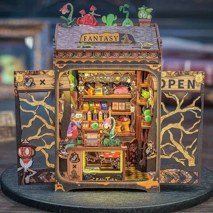 Book Nook Fantasy Plant Shop - Book Nook Studio