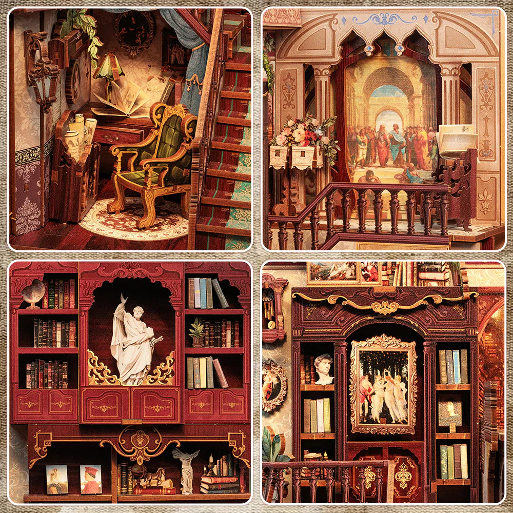 Book Nook Library of Wisdom - Book Nook Studio