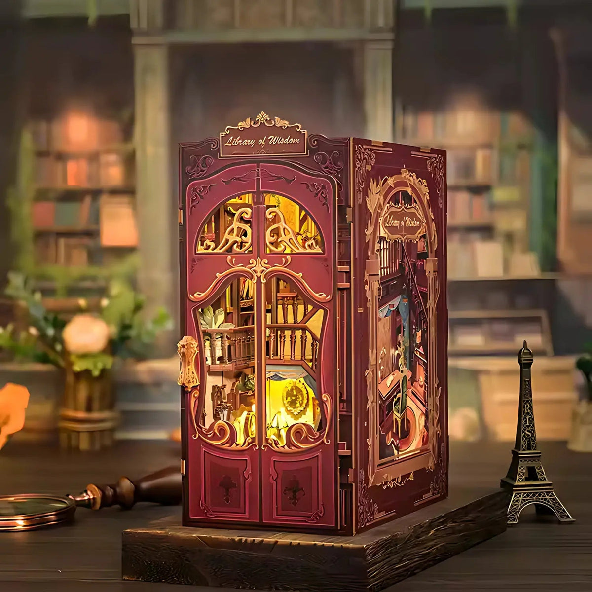 Book Nook Library of Wisdom - Book Nook Studio
