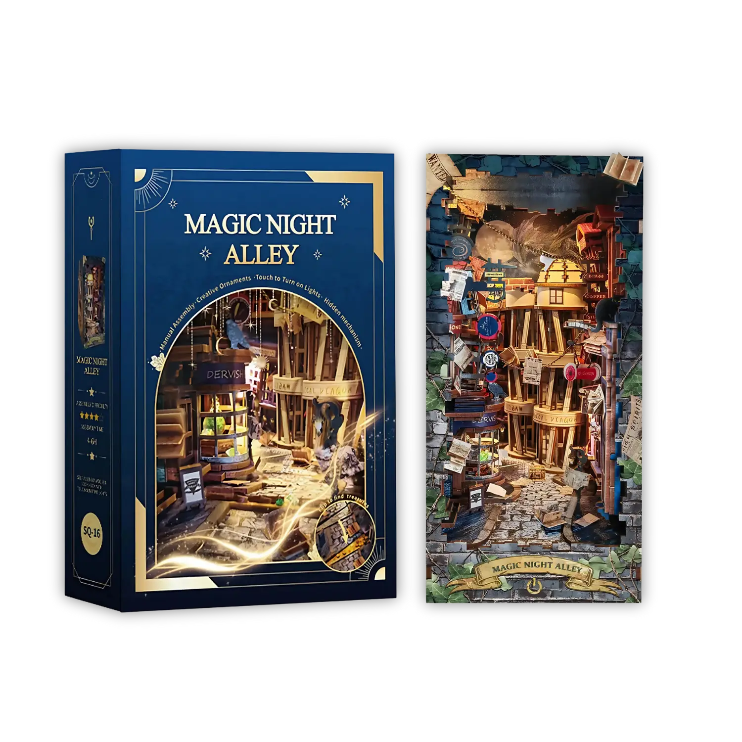 Book Nook Magic Night Alley - Book Nook Studio