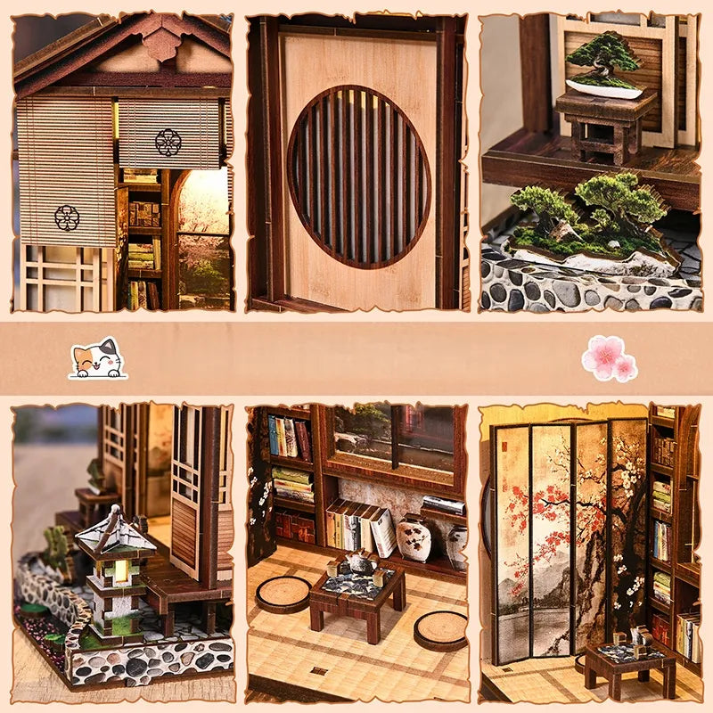 Book Nook Moss-Lantern Harmony Garden - Book Nook Studio