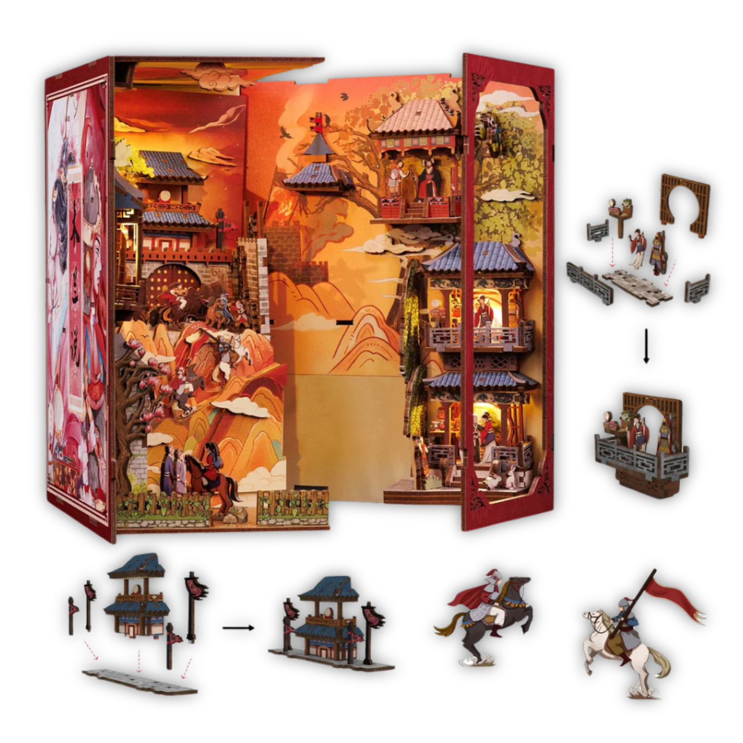 Book Nook The Legend of Mulan - Book Nook Studio