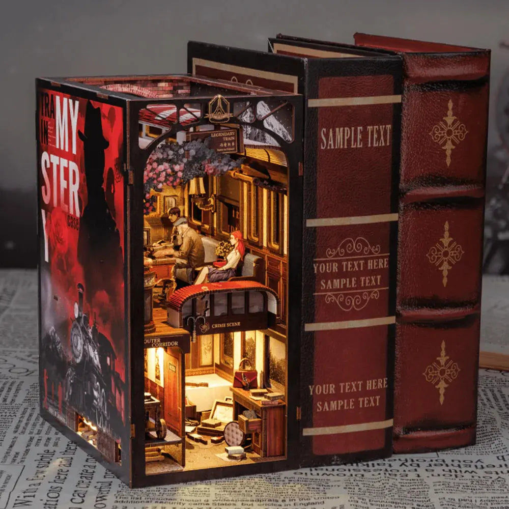 Book Nook Train Mystery - Book Nook Studio