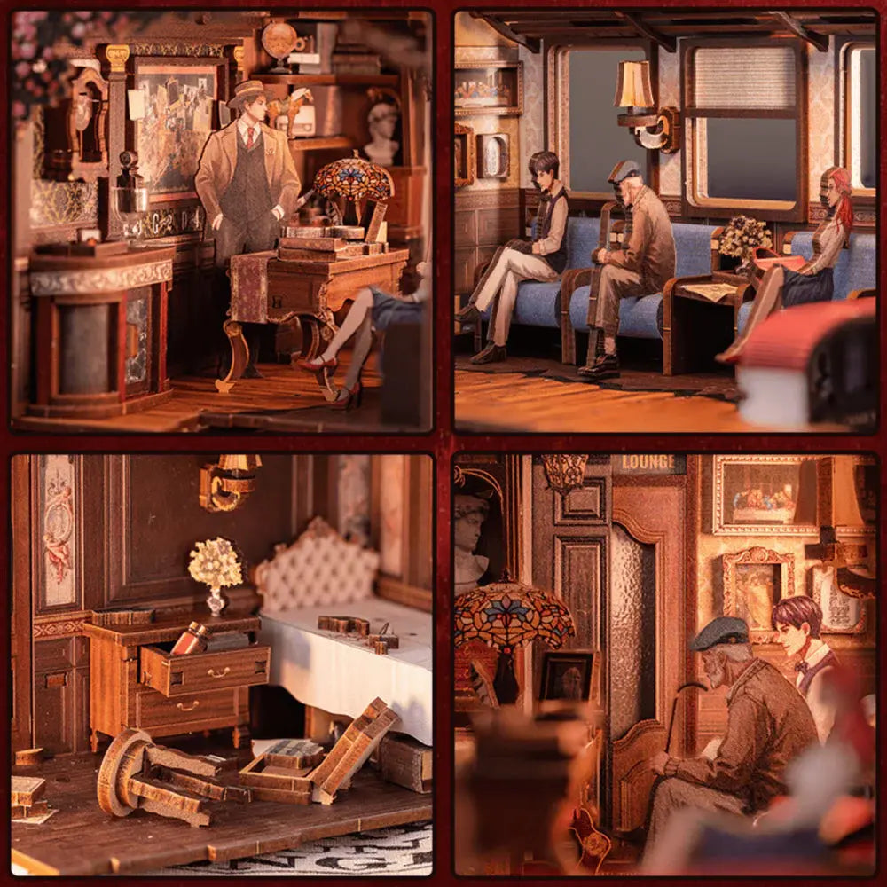 Book Nook Train Mystery - Book Nook Studio