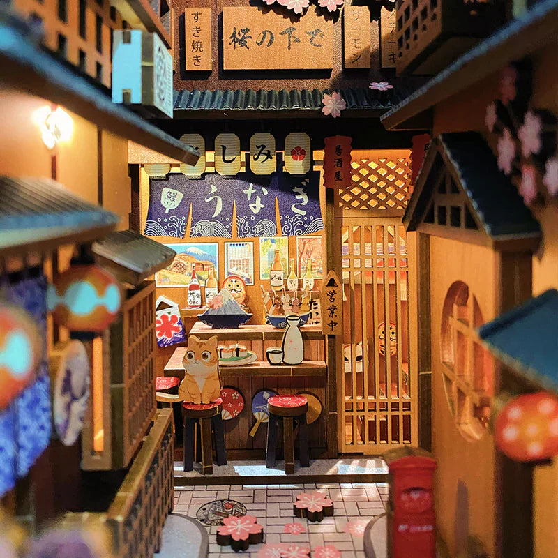 Book Nook Under The Sakura Tree - Book Nook Studio