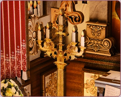 Book Nook Cathédrale Chrétienne - Book Nook Studio