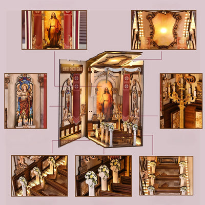 Book Nook Cathédrale Chrétienne - Book Nook Studio