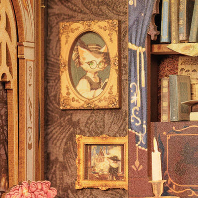 Book Nook Count Cat’s Study - Book Nook Studio