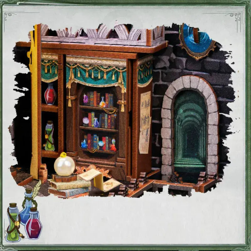 Book Nook Darkness Common Room - Book Nook Studio