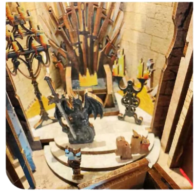 Book Nook Dragon Castle - Book Nook Studio