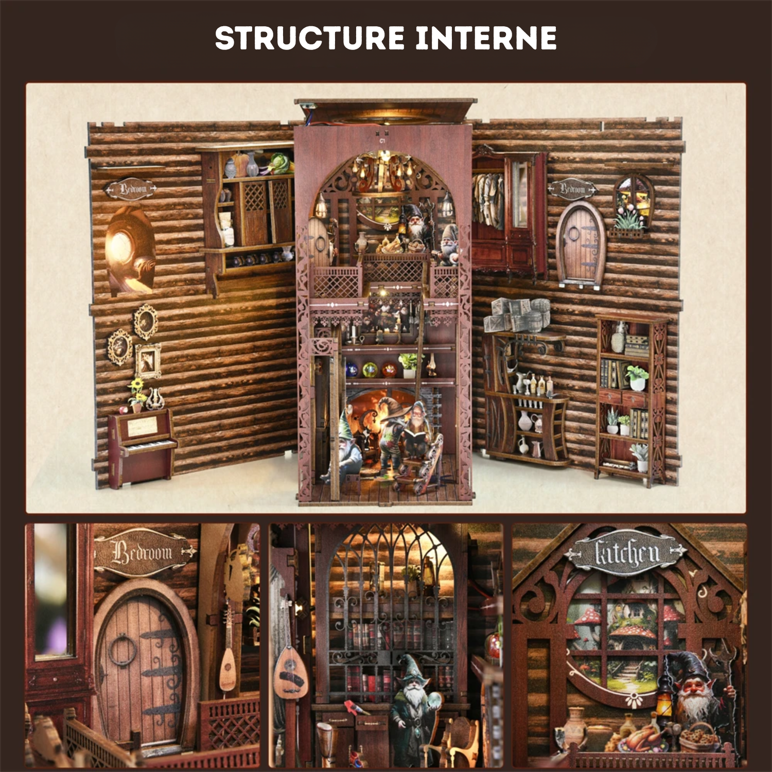 Book Nook Dwarf’s House - Book Nook Studio