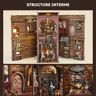 Book Nook Dwarf’s House - Book Nook Studio