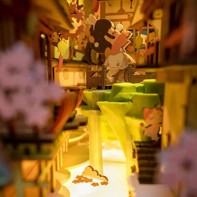 Book Nook Falling Sakura - Book Nook Studio