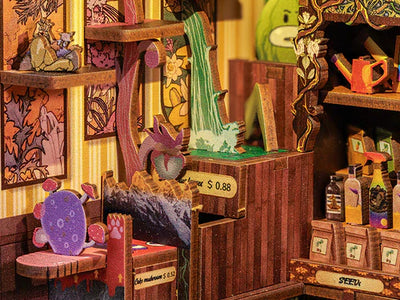 Book Nook Fantasy Plant Shop - Book Nook Studio