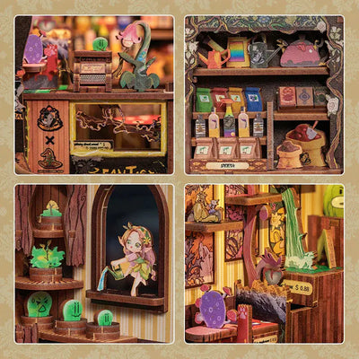 Book Nook Fantasy Plant Shop - Book Nook Studio