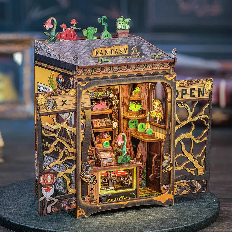 Book Nook Fantasy Plant Shop - Book Nook Studio