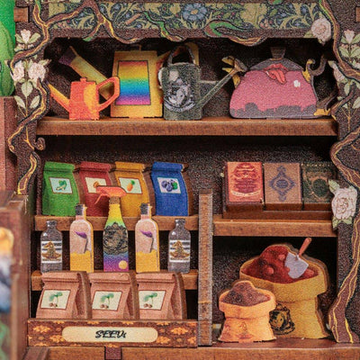 Book Nook Fantasy Plant Shop II - Book Nook Studio