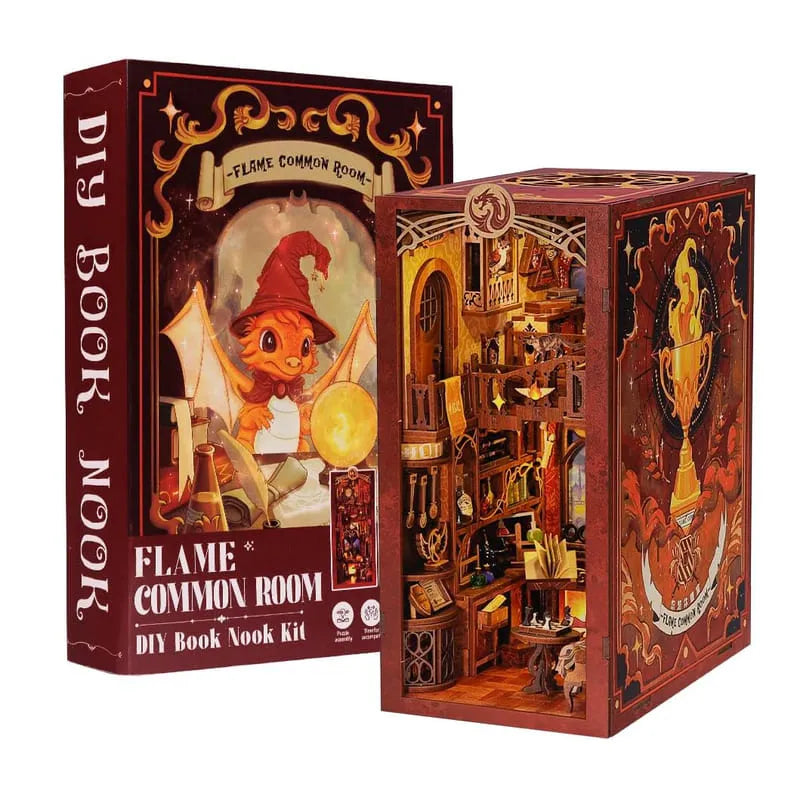 Book Nook Flame Common Room - Book Nook Studio