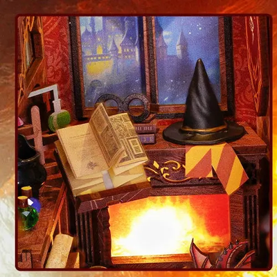 Book Nook Flame Common Room - Book Nook Studio