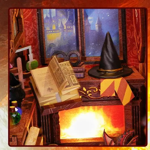 Book Nook Flame Common Room - Book Nook Studio