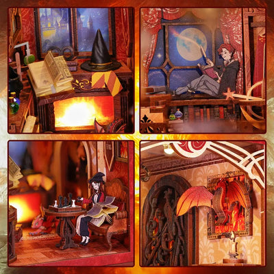 Book Nook Flame Common Room - Book Nook Studio
