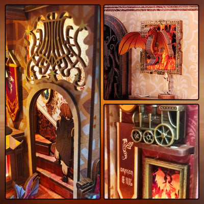 Book Nook Flame Common Room - Book Nook Studio