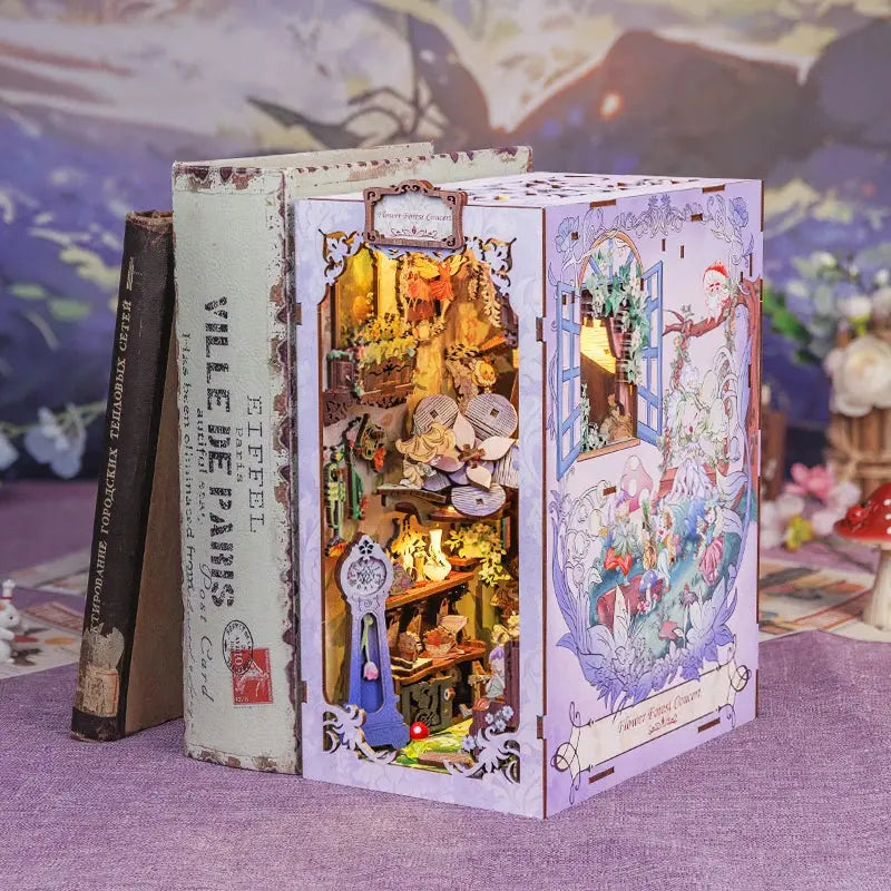 Book Nook Flower Forest Concert - Book Nook Studio