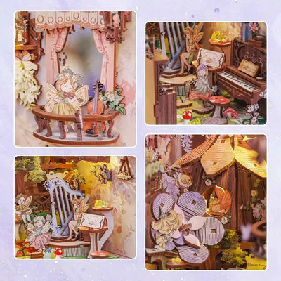 Book Nook Flower Forest Concert - Book Nook Studio