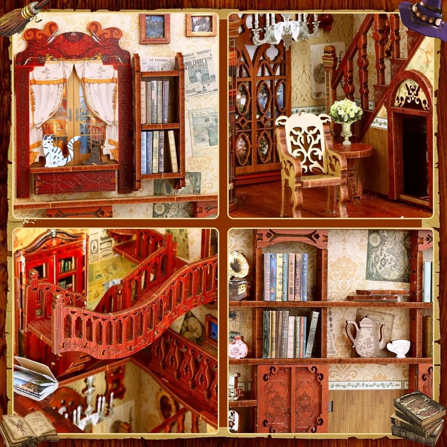Book Nook Magic Book House - Book Nook Studio