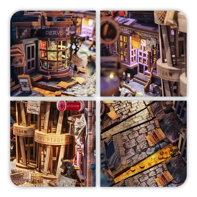 Book Nook Magic Night Alley - Book Nook Studio