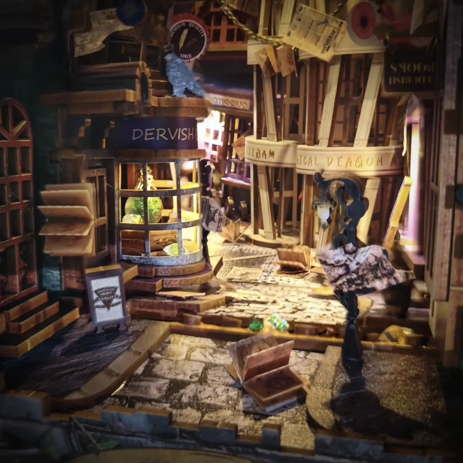Book Nook Magic Night Alley - Book Nook Studio