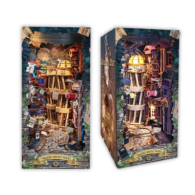 Book Nook Magic Night Alley - Book Nook Studio