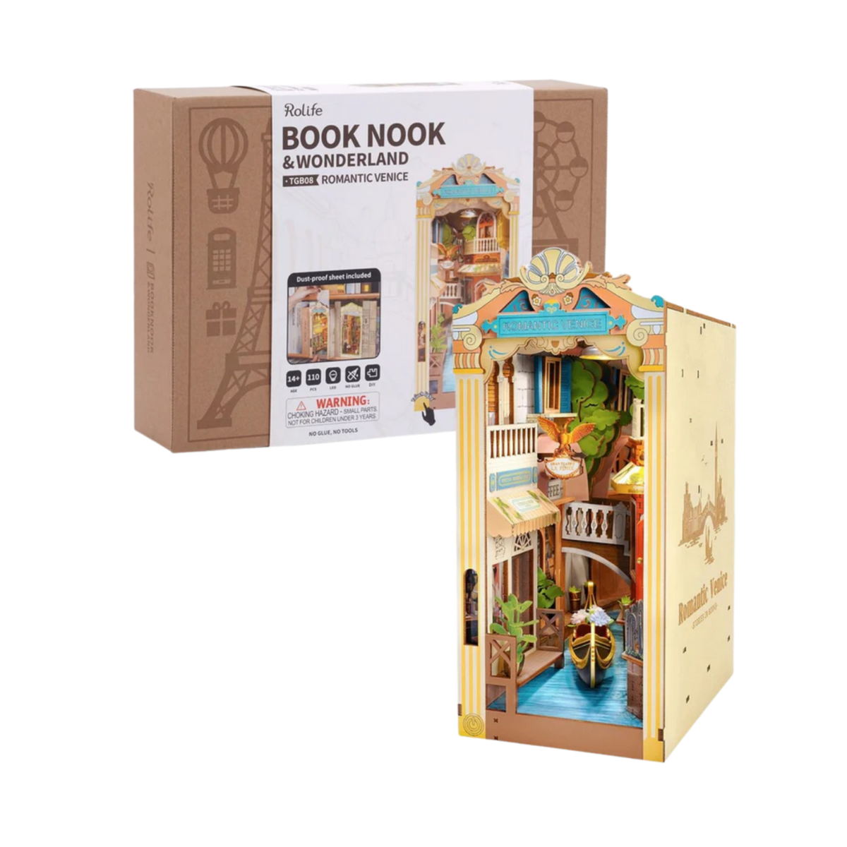 Book Nook Romantic Venice - Book Nook Studio