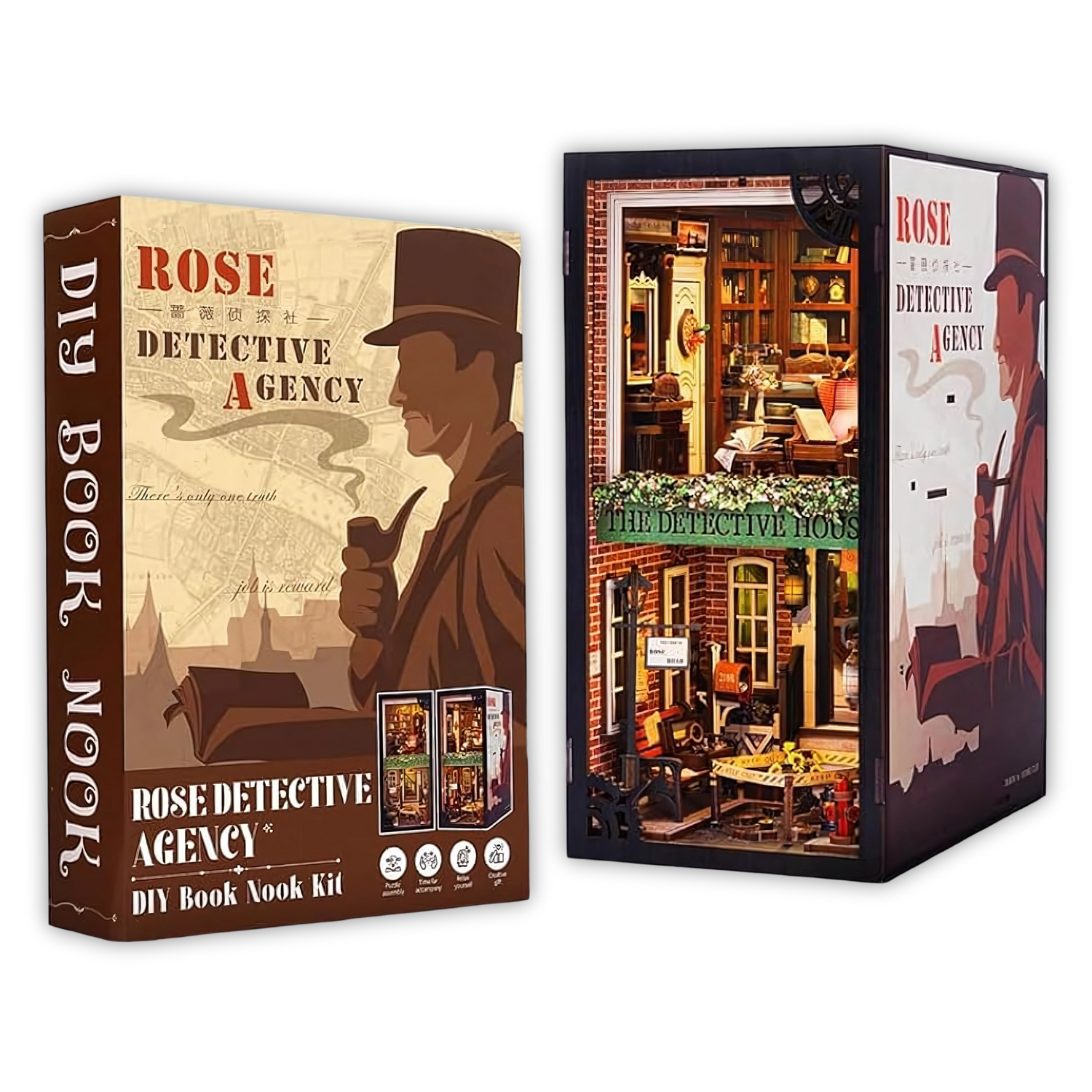 Book Nook Rose Detective Agency - Book Nook Studio