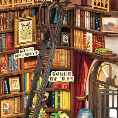 Book Nook Silent Corner Study - Book Nook Studio