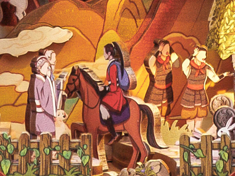 Book Nook The Legend of Mulan - Book Nook Studio