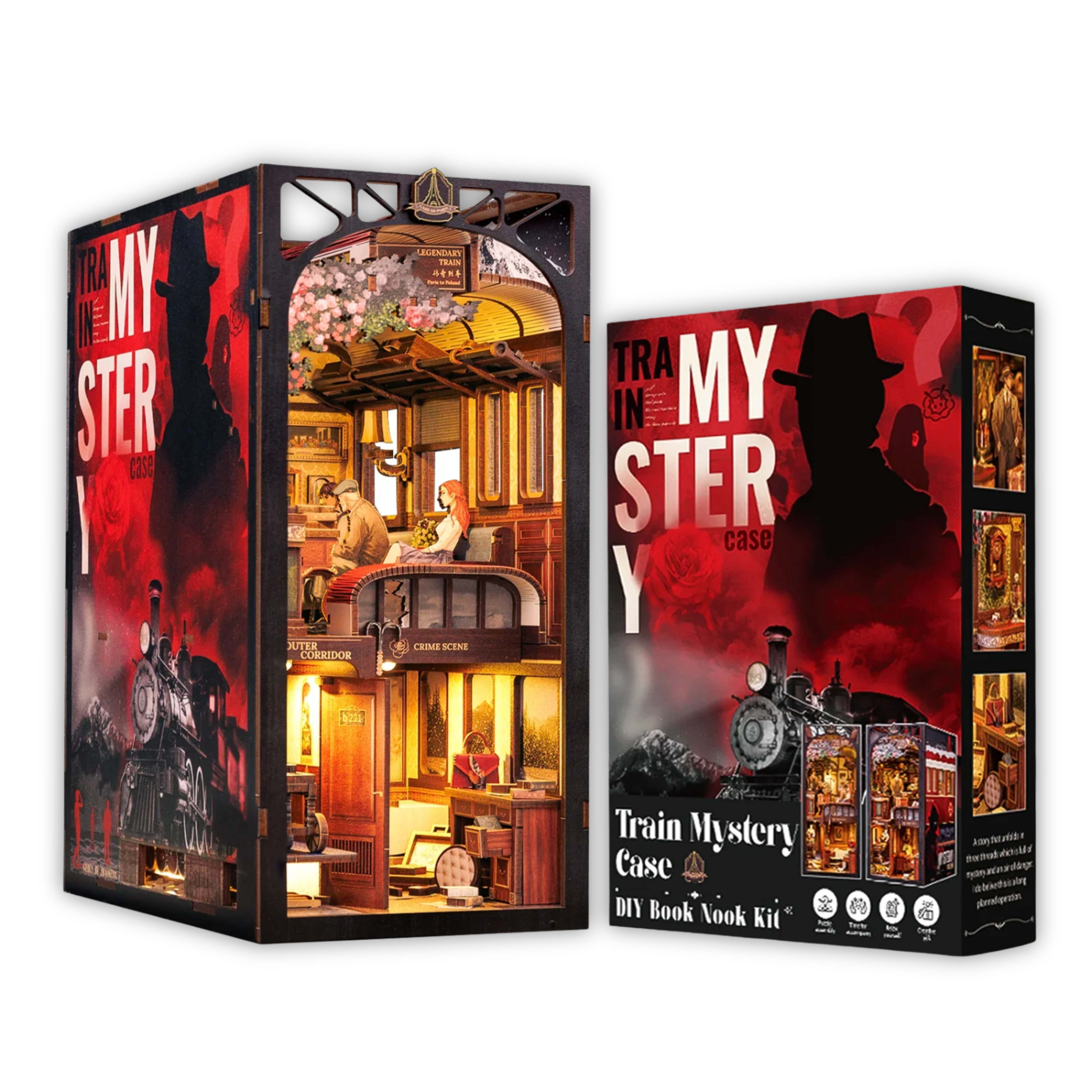 Book Nook Train Mystery - Book Nook Studio