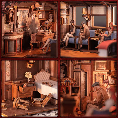Book Nook Train Mystery - Book Nook Studio