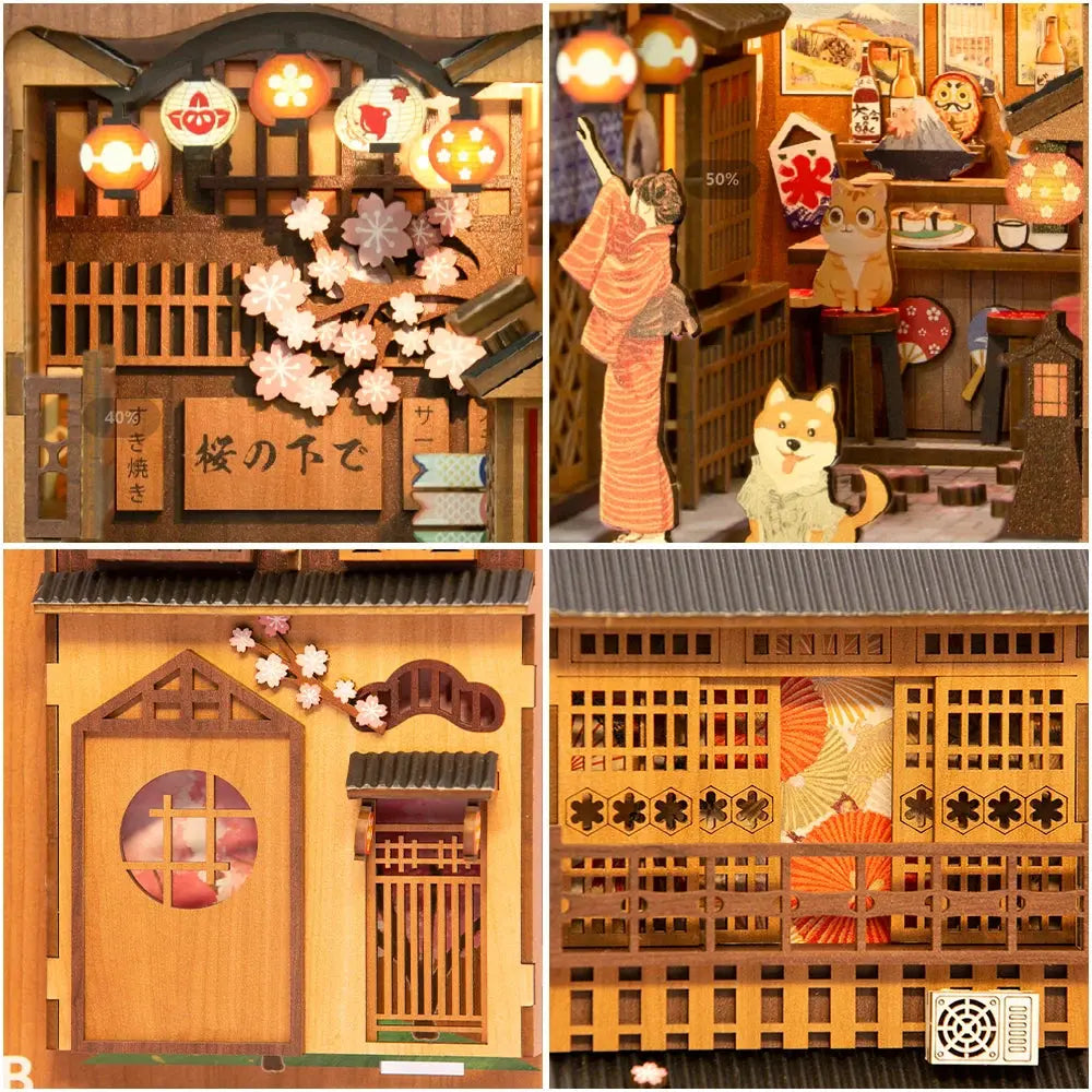 Book Nook Under The Sakura Tree - Book Nook Studio