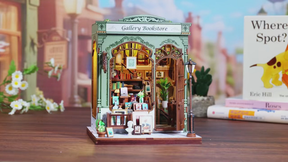 Charger la vidéo: Book Nook Gallery Bookstore