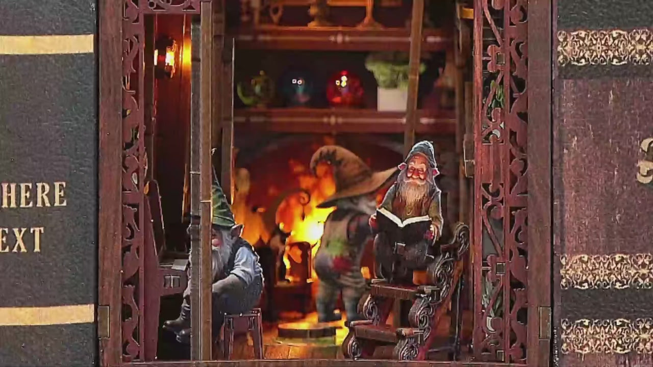 Charger la vidéo: Book Nook Dwarf's House