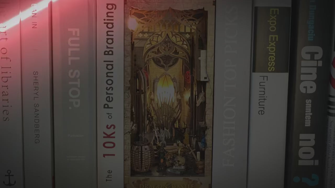 Charger la vidéo: Book Nook Dragon Castle