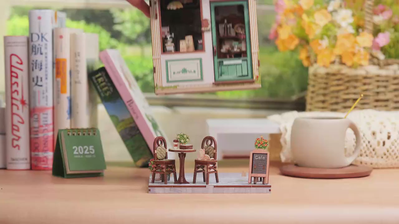 Charger la vidéo: Book Nook Sunny Café