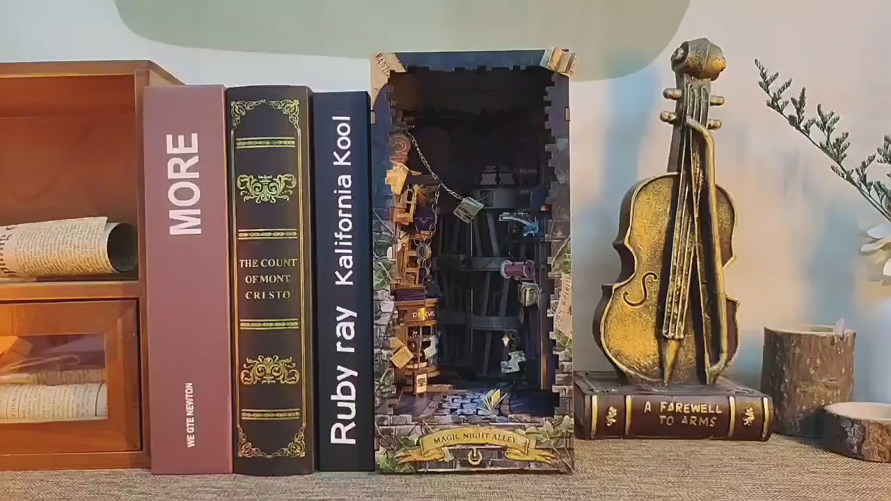 Charger la vidéo: Book Nook Magic Night Alley