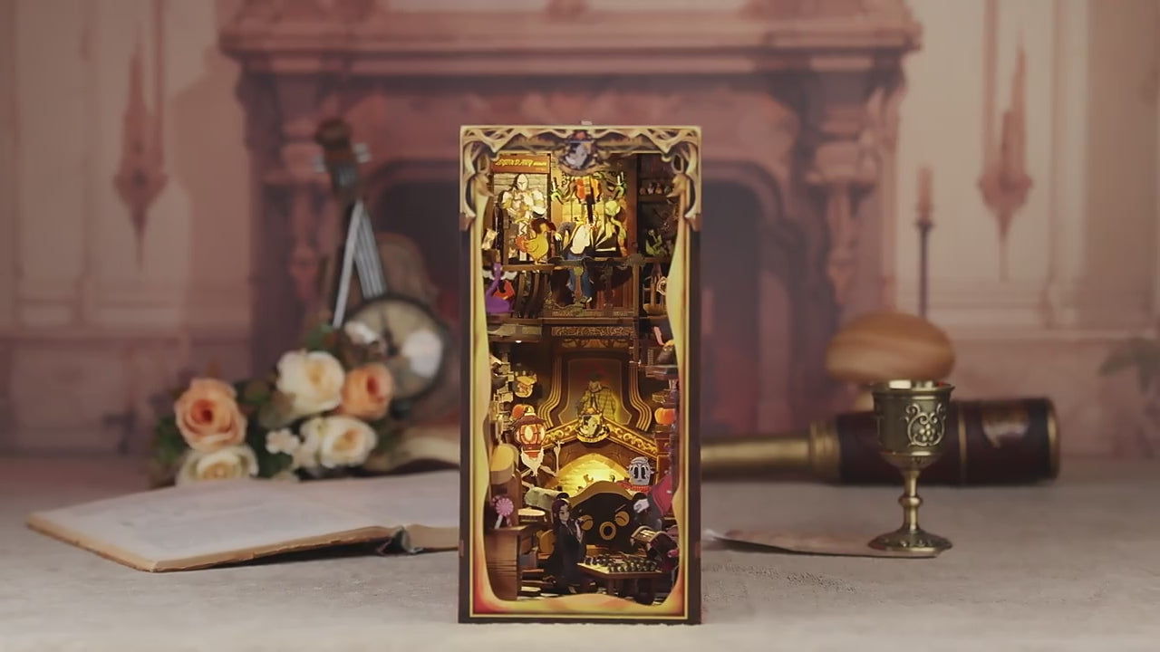 Charger la vidéo: Book Nook Fantastic Animal Common Room